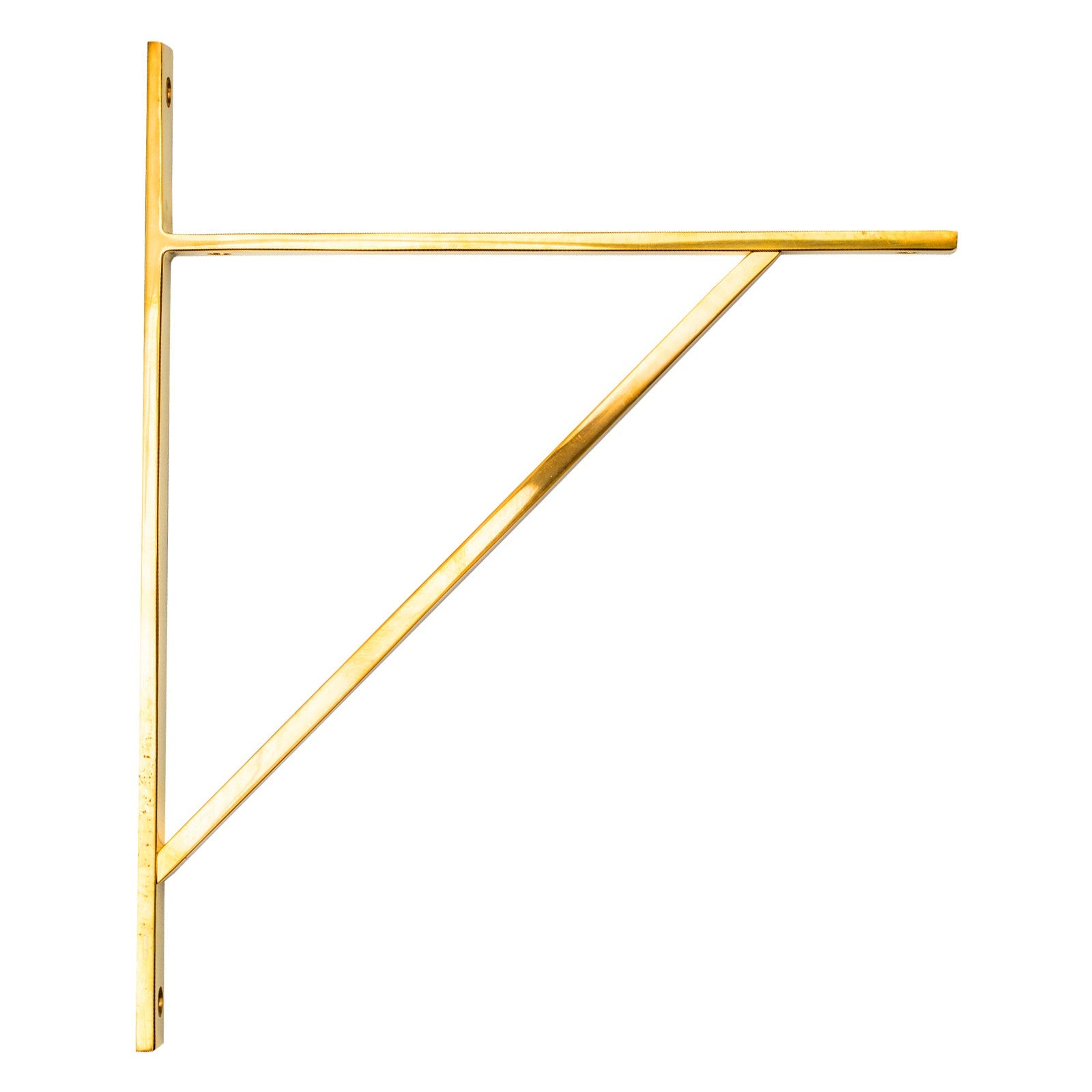 314mm Polished Brass Chalfont Shelf Bracket