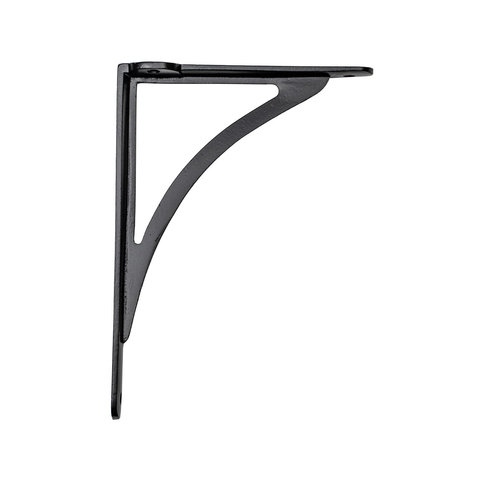 Black Curved Shelf Bracket