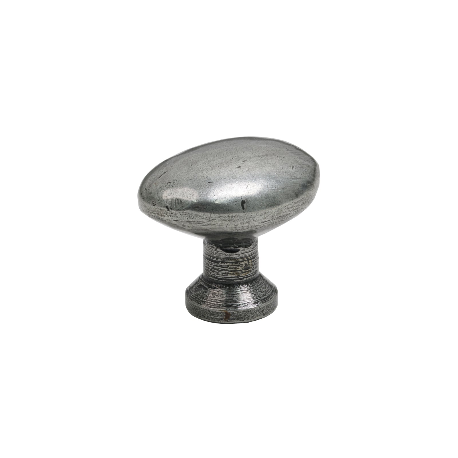 Pewter Oval Cabinet Knob