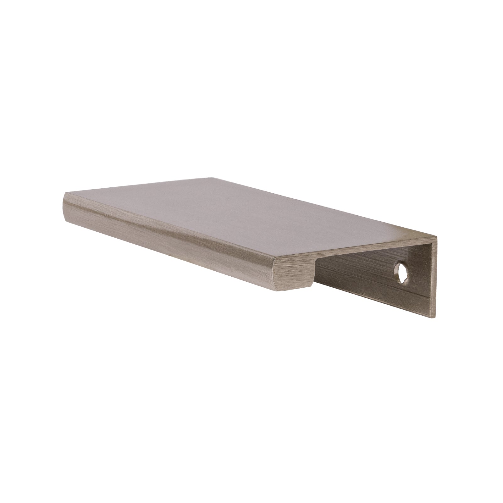 Image of Medium (100x44mm) Satin Nickel Square Lip Cabinet Edge Pulls