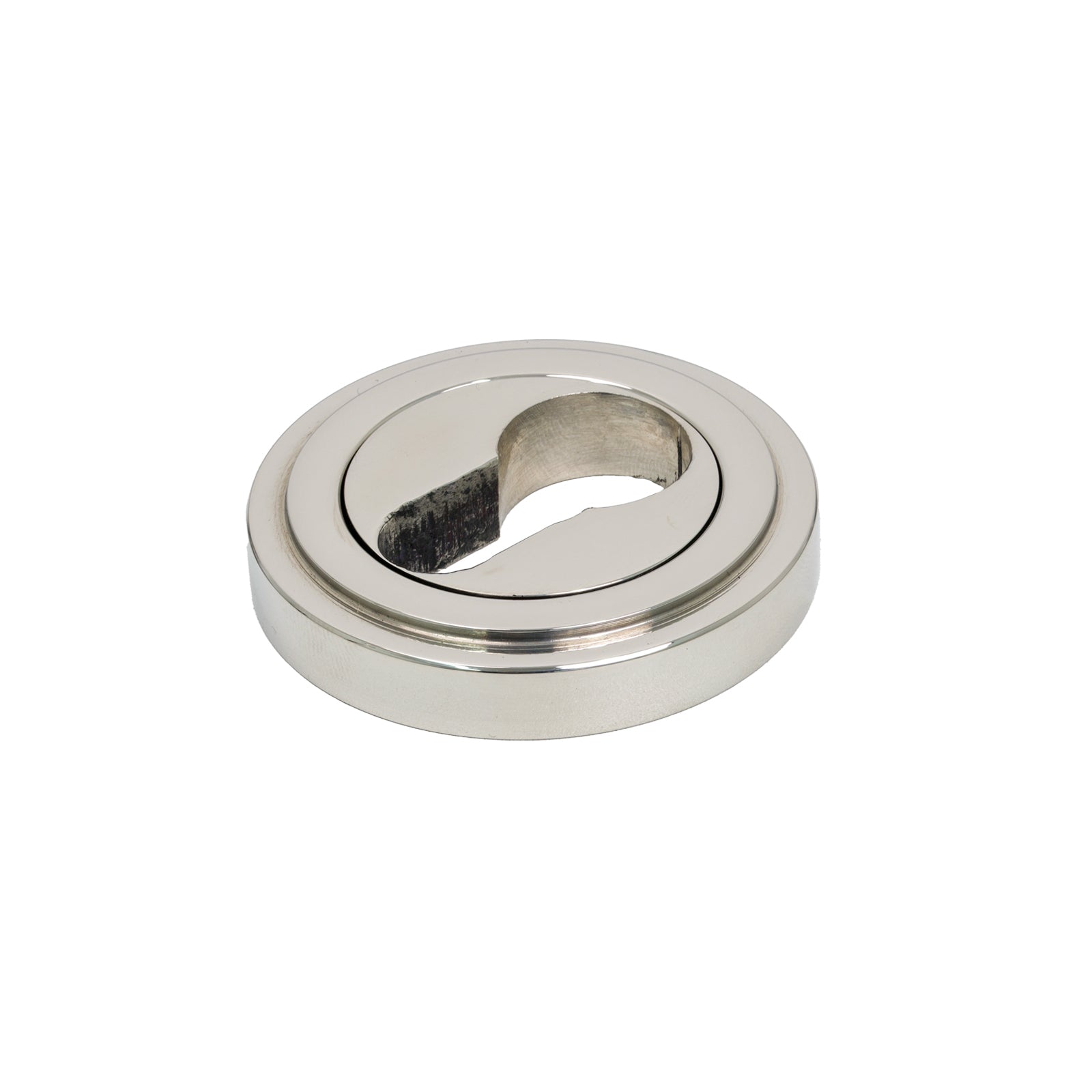 Polished Nickel Euro Art Deco Round Escutcheon