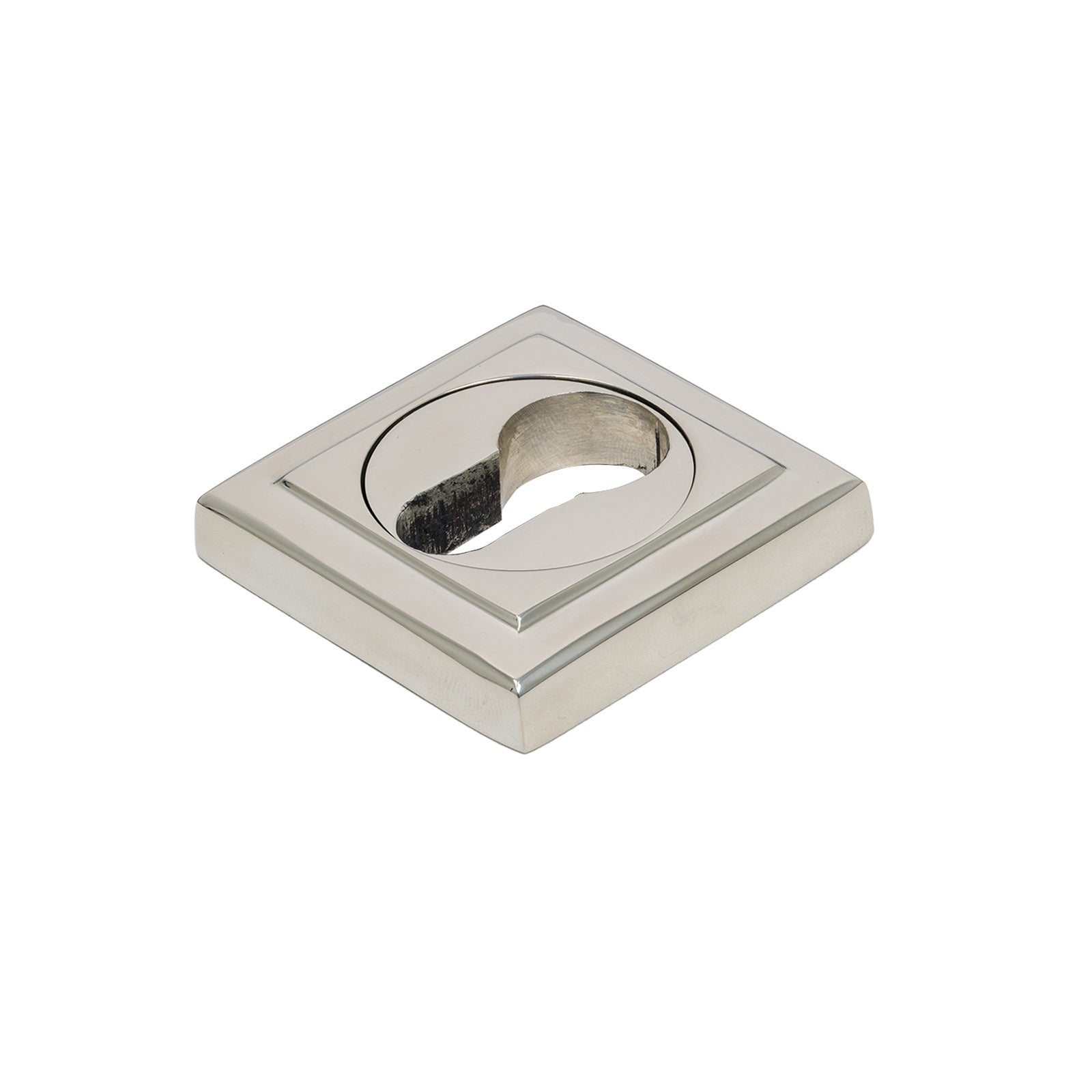 Polished Marine Euro Square Round Escutcheon