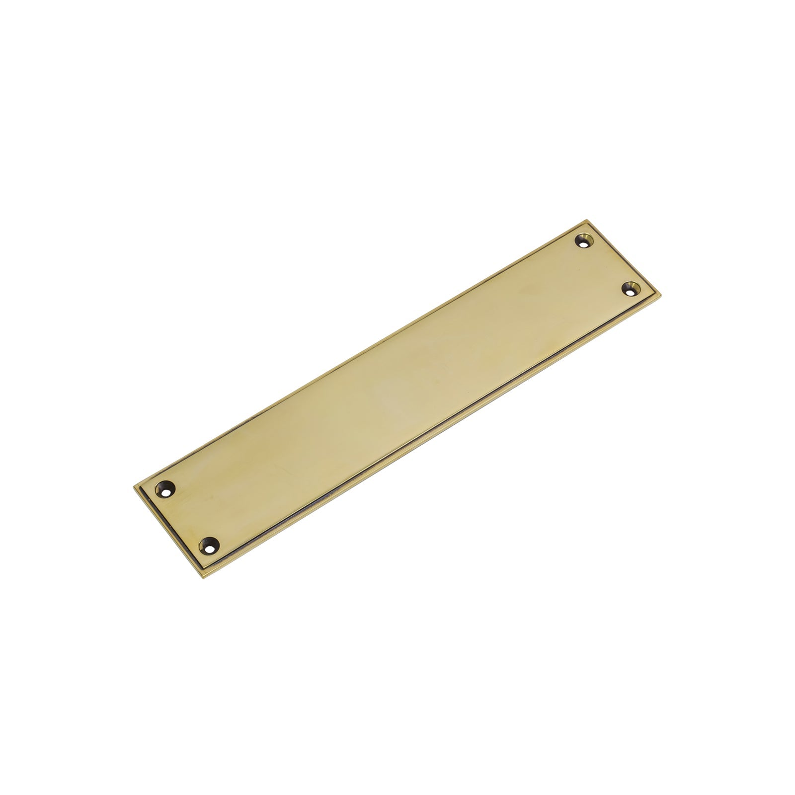 Aged Brass 300mm Art Deco Fingerplate