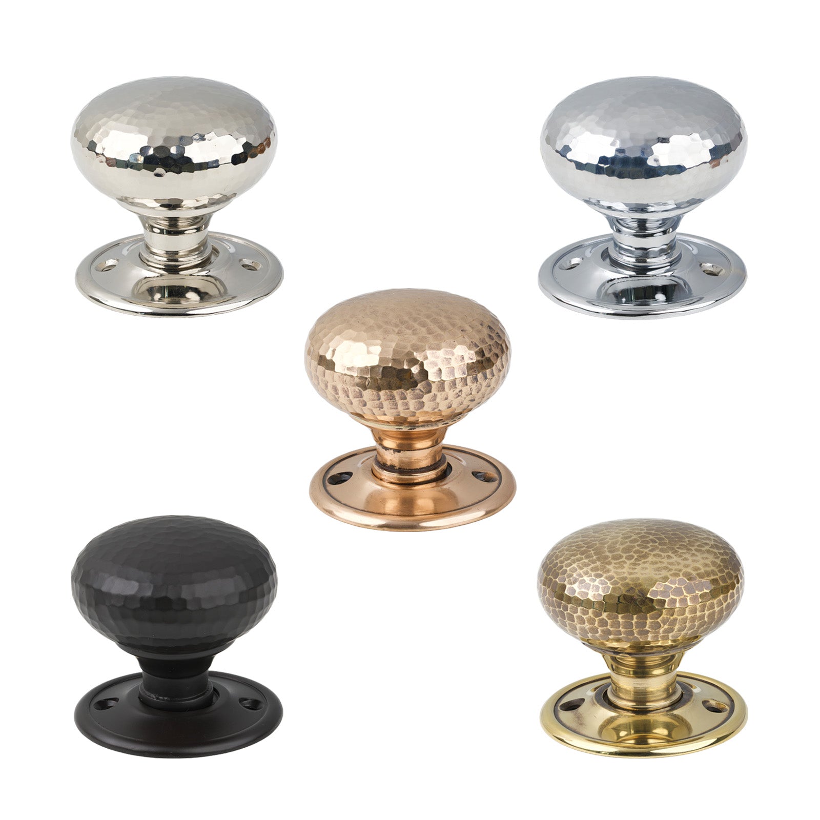 Level Image of Hammered Mushroom Mortice Knobs