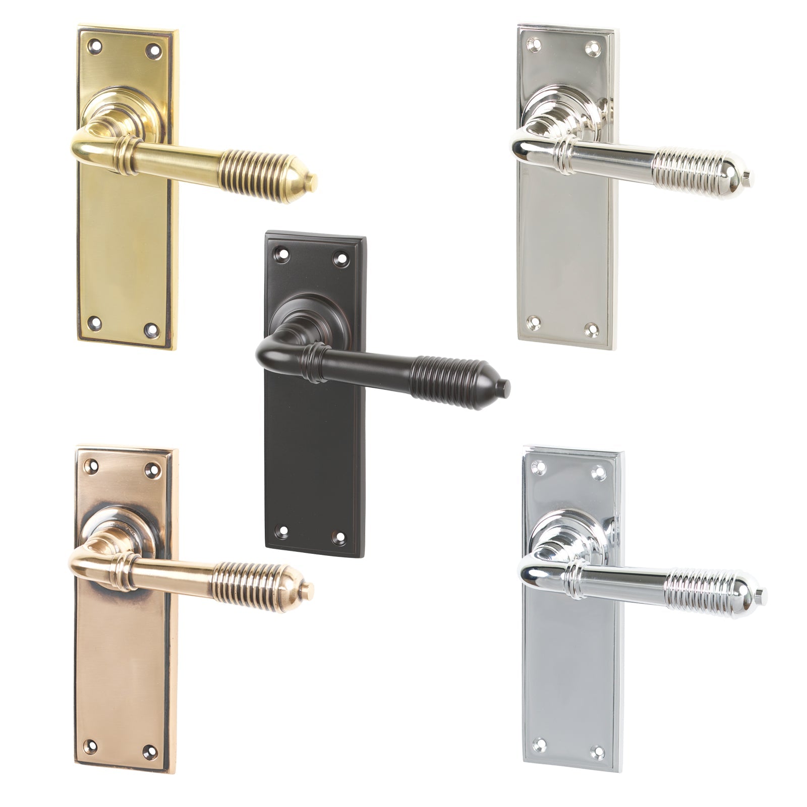 Level Image of Reeded Lever Handles