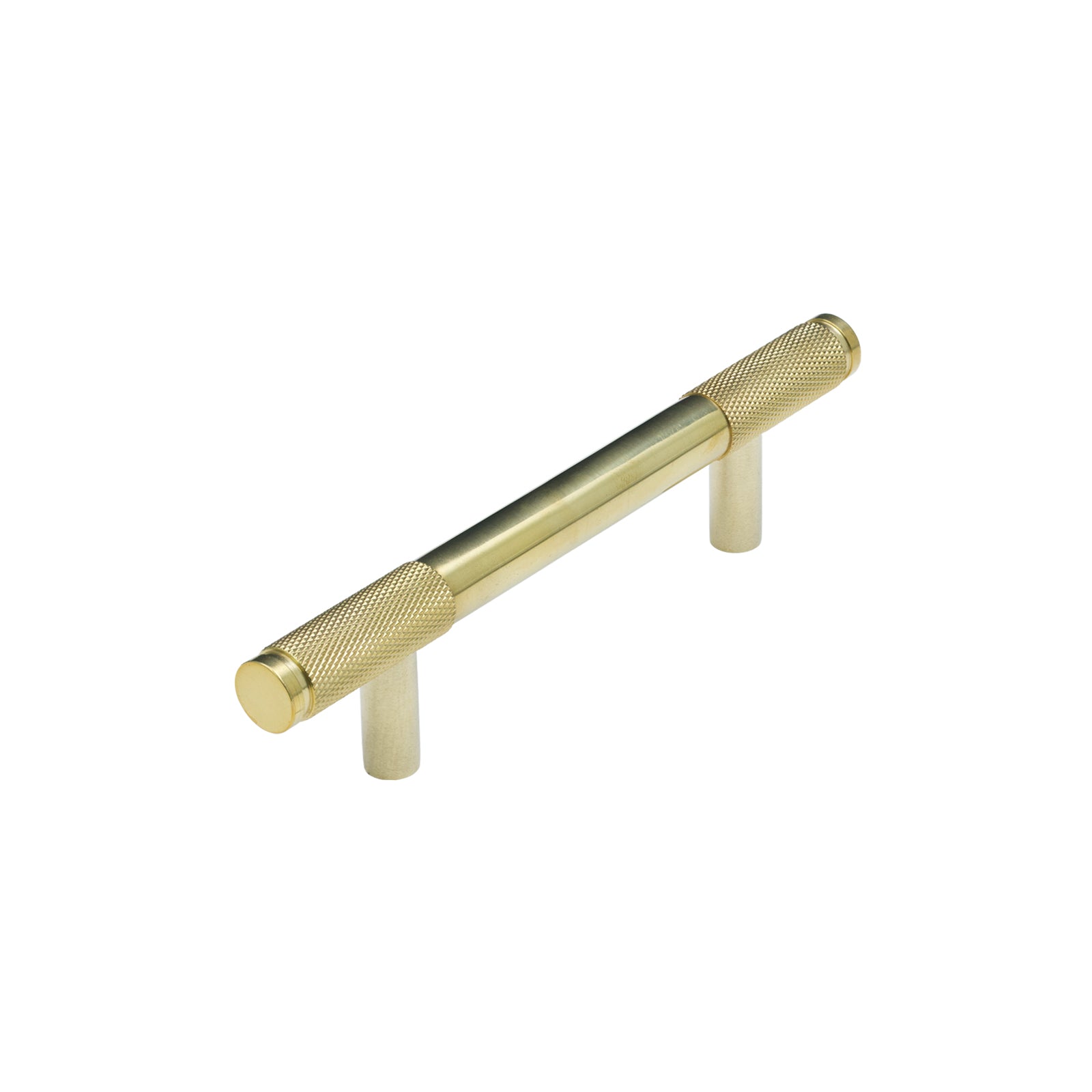 SHOW Image of 156mm Polished Brass Half Brompton Pull Handle