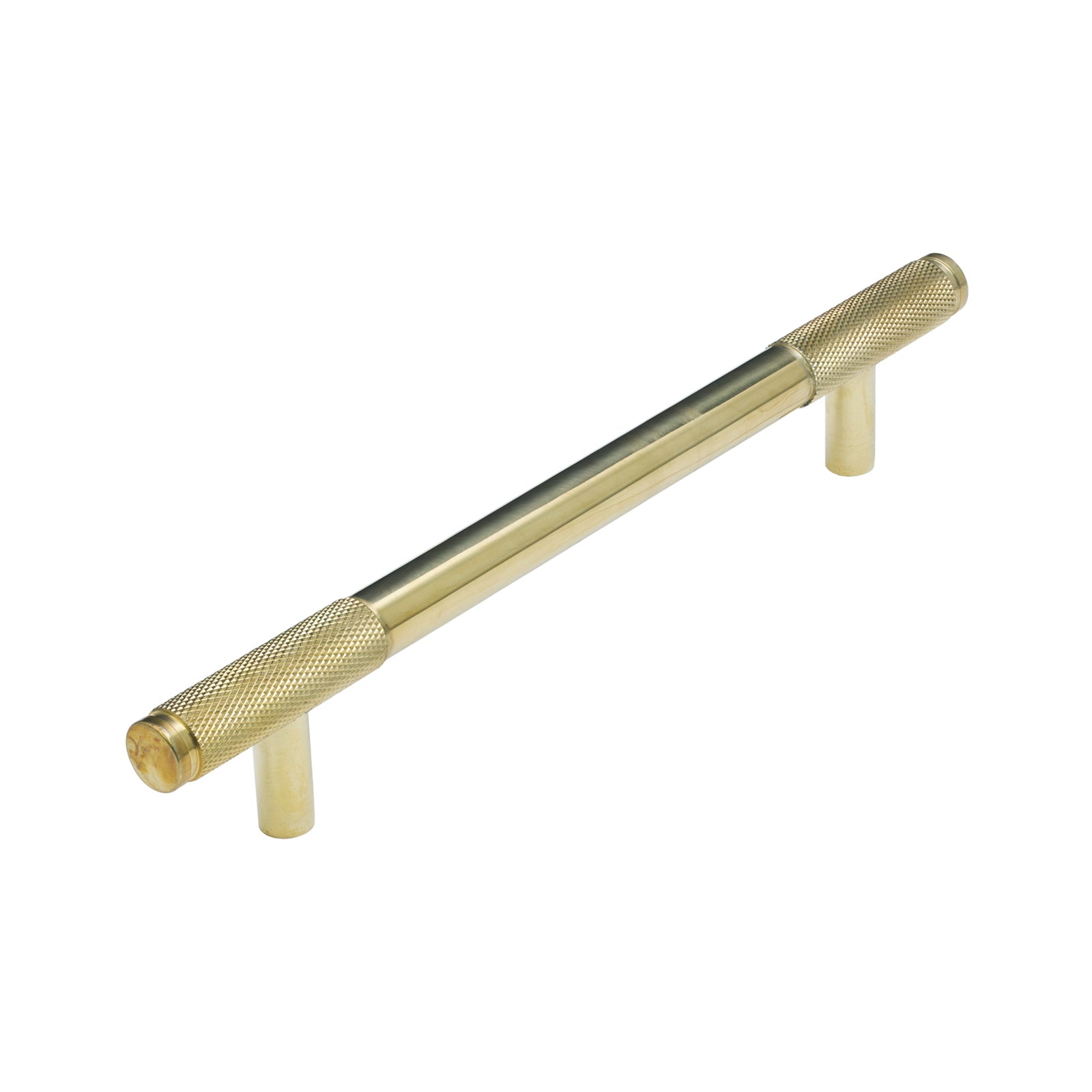 SHOW Image of 220mm Polished Brass Half Brompton Pull Handle