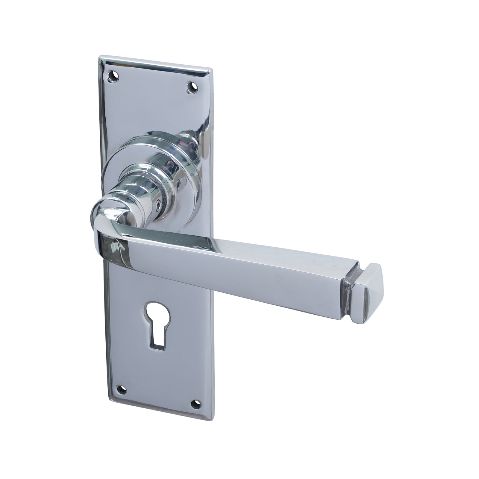 SHOW Image of Polished Marine Stainless Steel Lock Avon Lever Handles