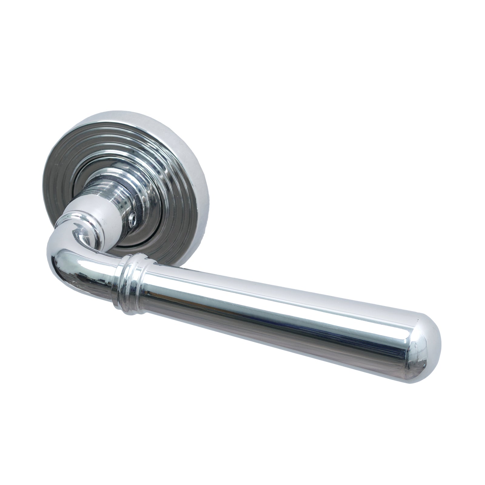 SHOW Image of Polished Marine Stainless Steel Beehive Newbury Lever On Rose Handles