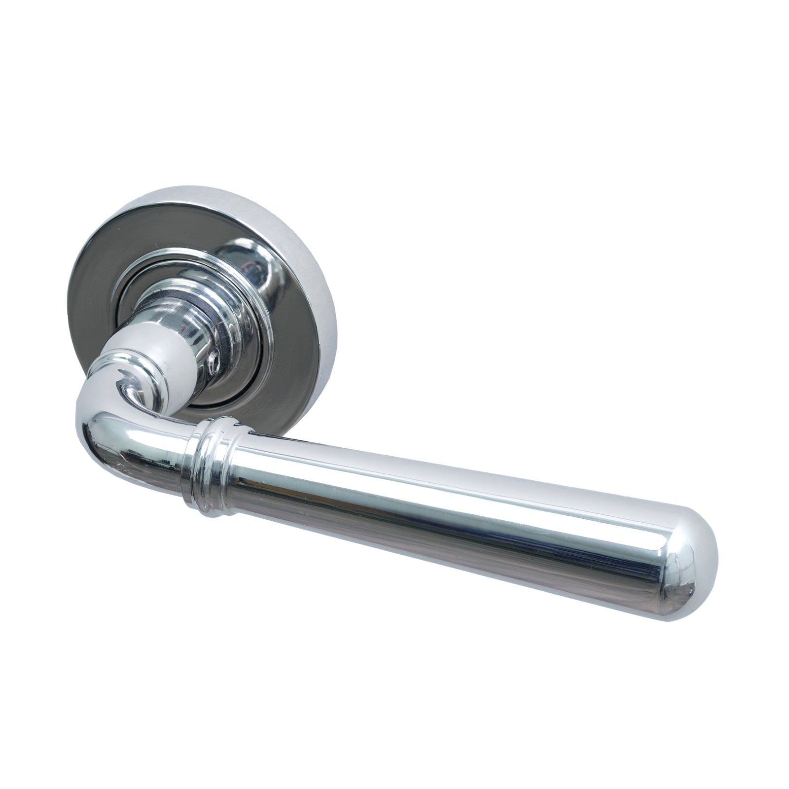 SHOW Image of Polished Marine Stainless Steel Plain Newbury Lever On Rose Handles