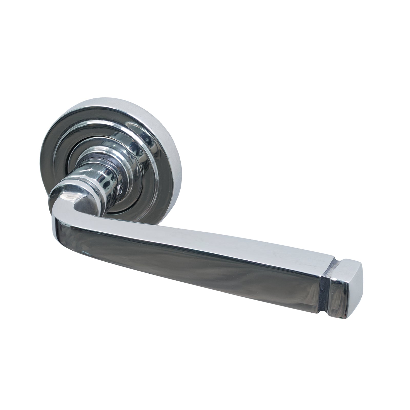 SHOW Image of Polished Marine Stainless Steel Art Deco Avon Lever On Rose Handles