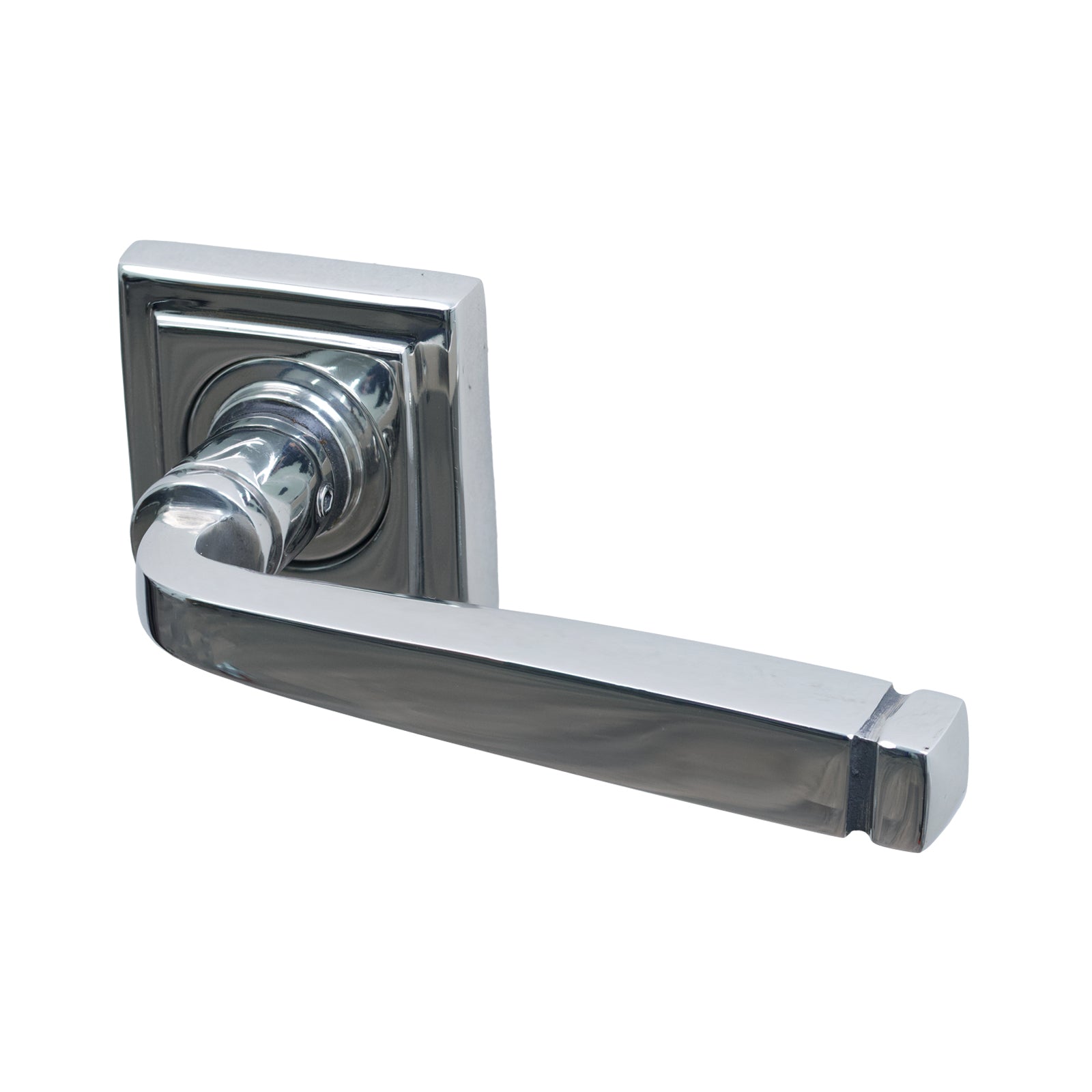 SHOW Image of Polished Marine Stainless Steel Square Avon Lever On Rose Handles