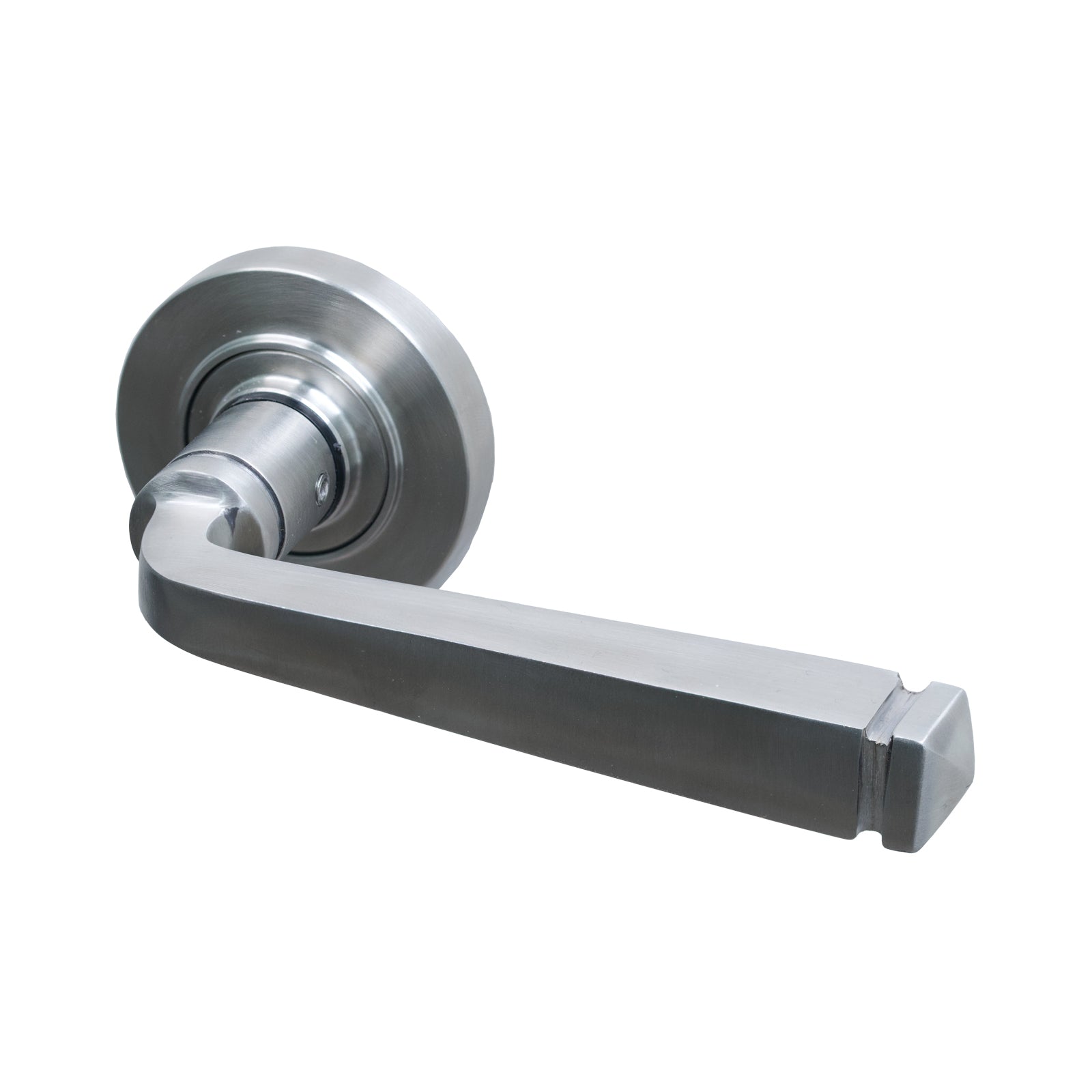 SHOW Image of Satin Marine Stainless Steel Plain Avon Lever On Rose Handles