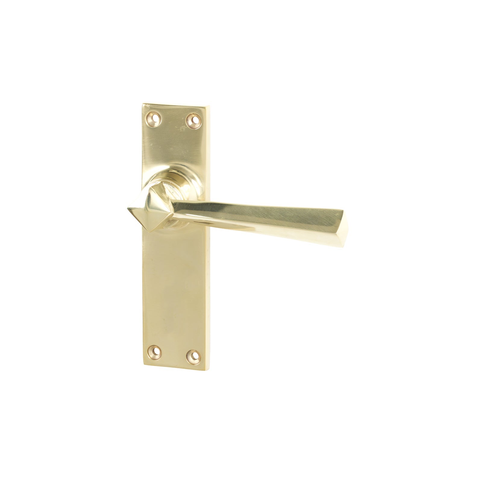 Polished Brass Latch Straight Lever Handles