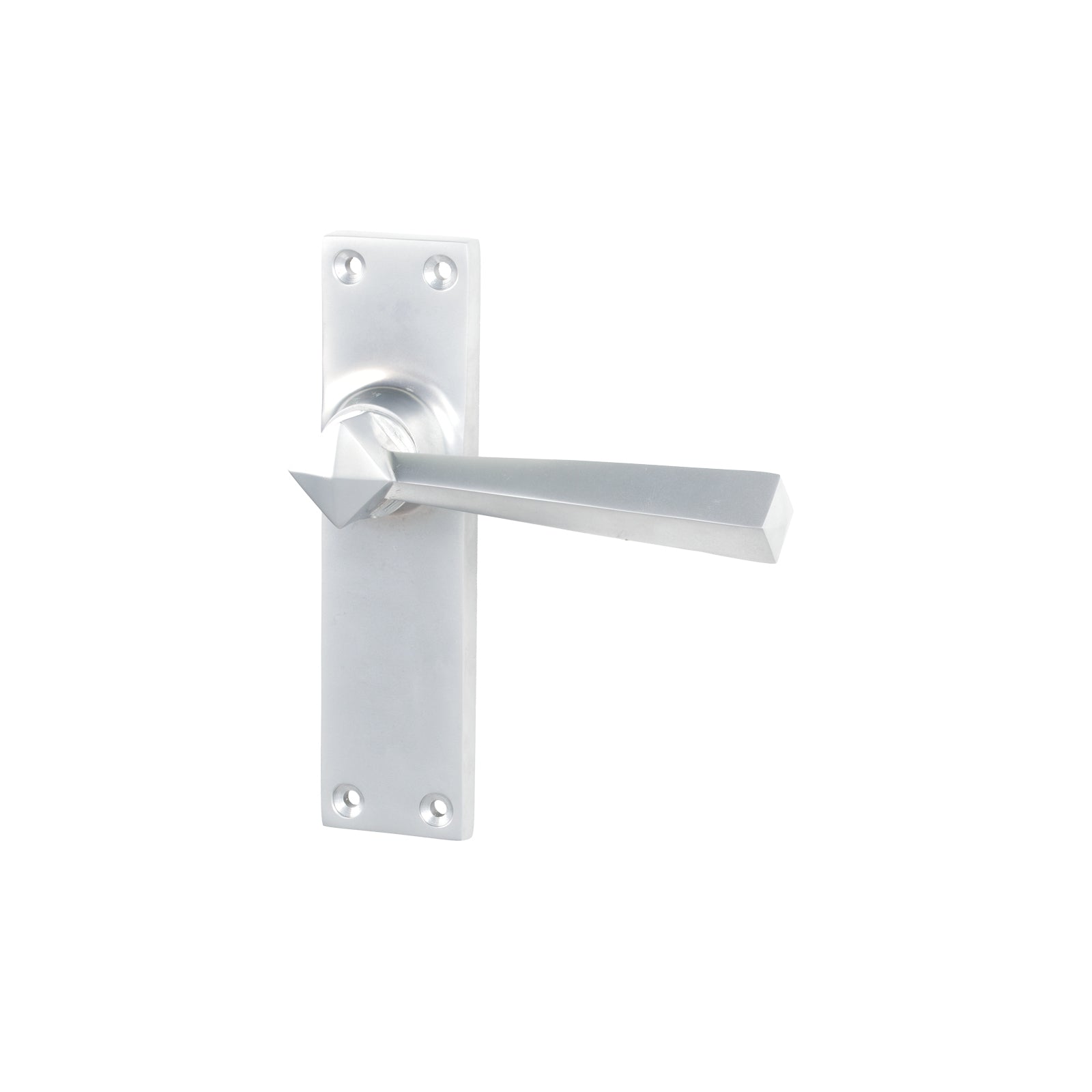 Satin Chrome Latch Straight Lever Handles