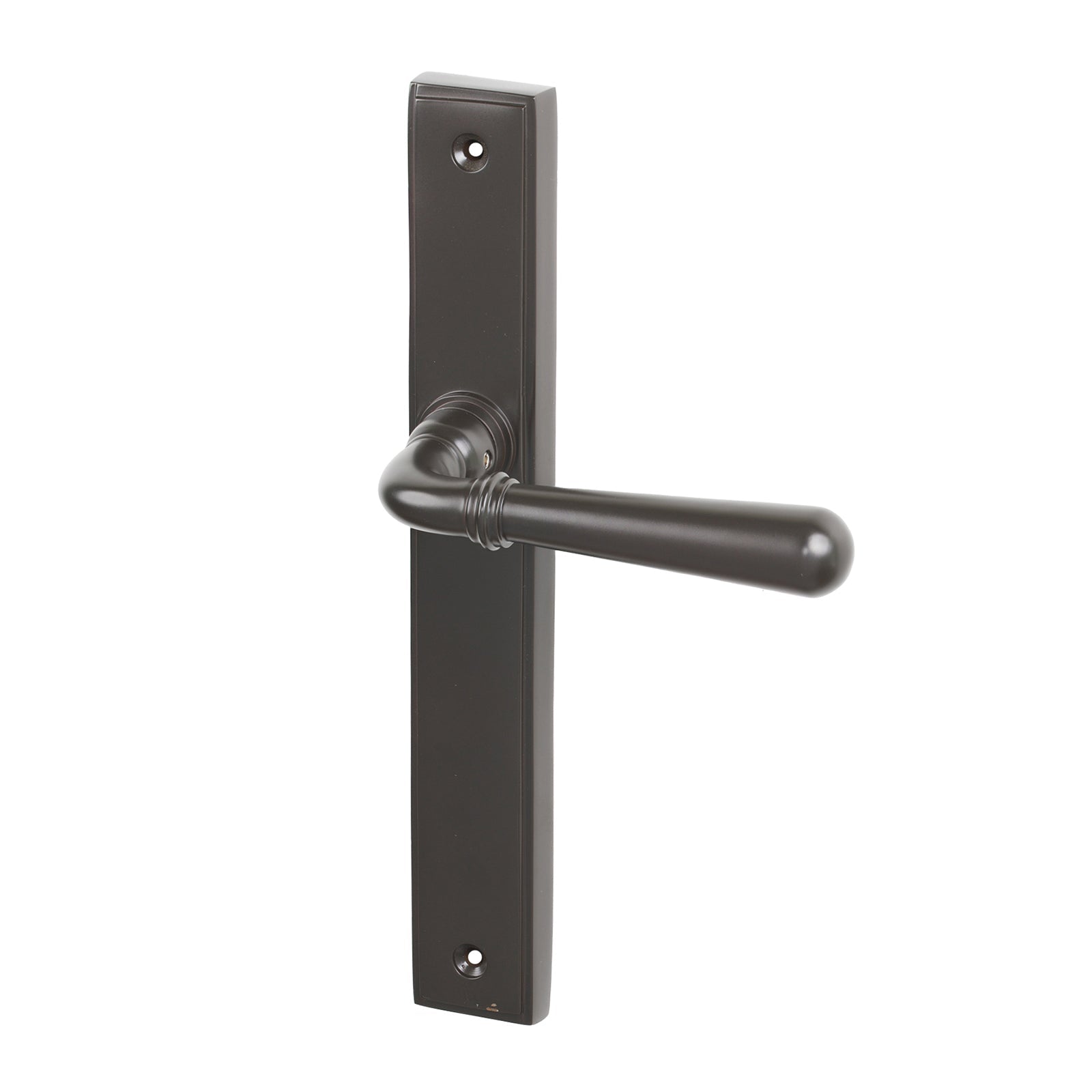 SHOW Aged Bronze Latch Newbury Slimline Multipoint Door Handle