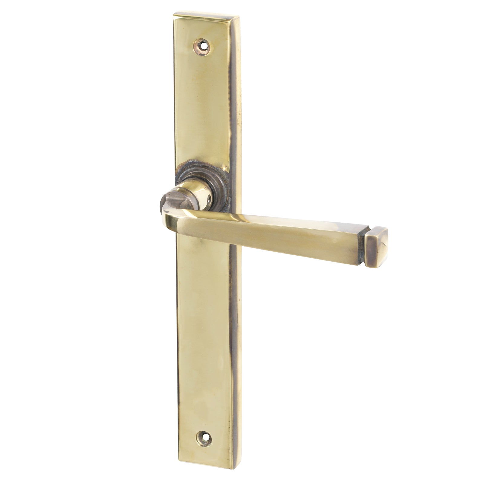 Aged Brass Latch Avon Slimline Multipoint Door Handle