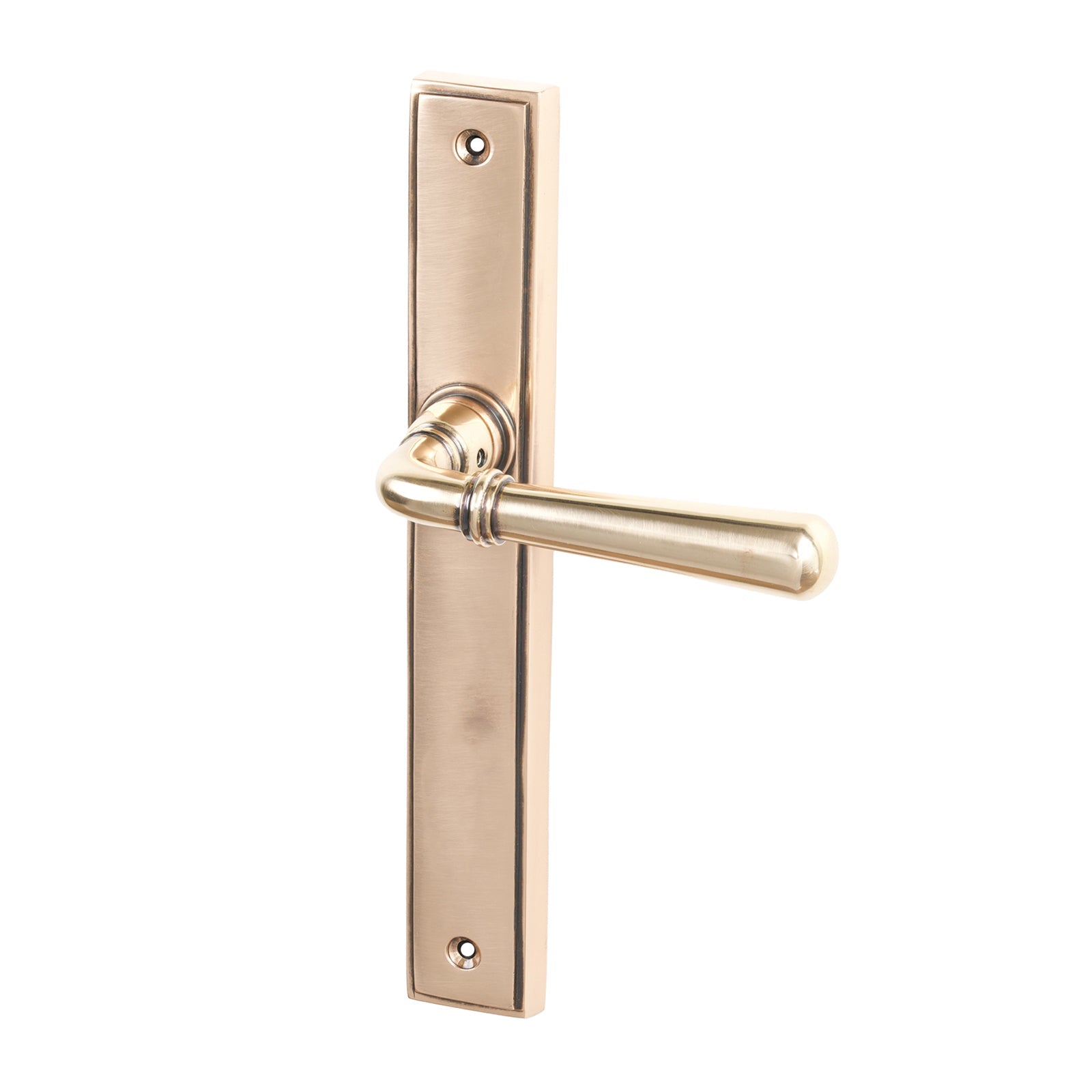 Polished Bronze Latch Newbury Slimline Multipoint Door Handle