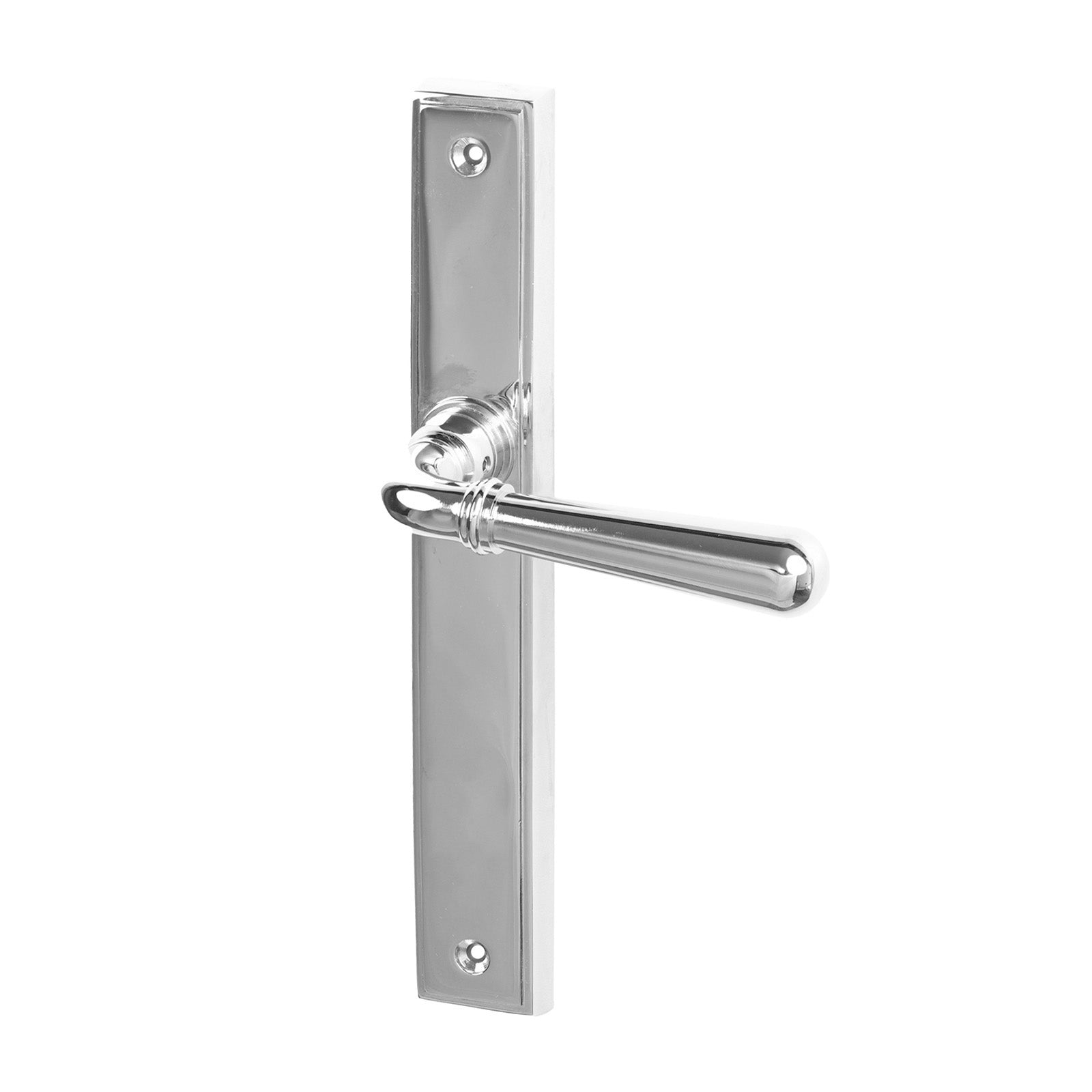 SHOW Polished Chrome Latch Newbury Slimline Multipoint Door Handle