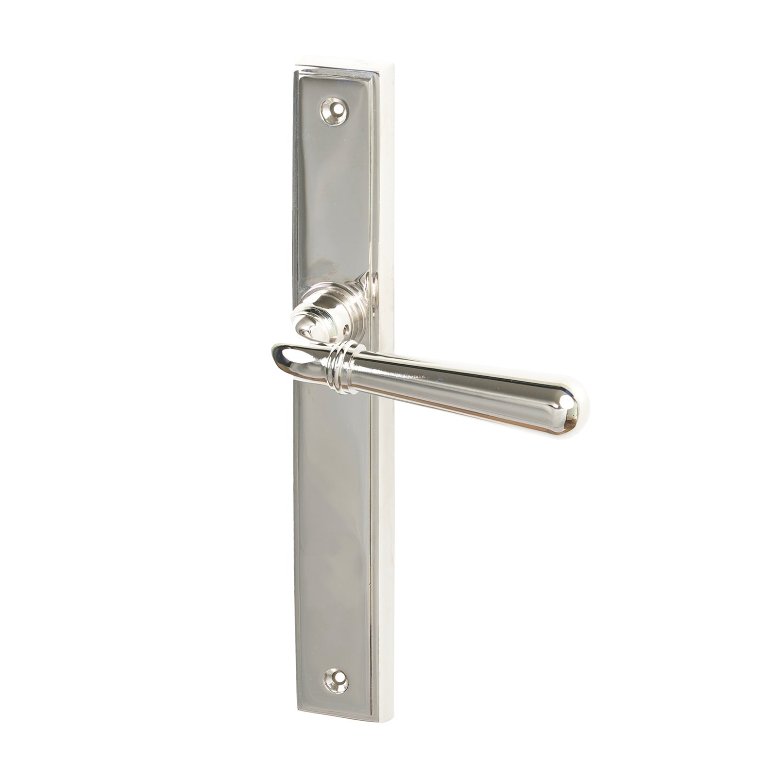 Polished Nickel Latch Newbury Slimline Multipoint Door Handle