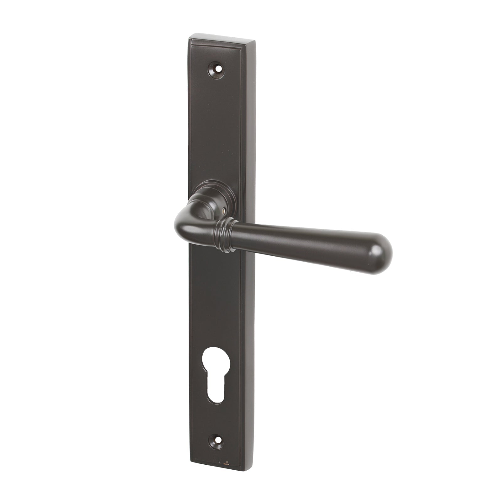 SHOW Aged Bronze Latch Newbury Slimline Multipoint Door Handle