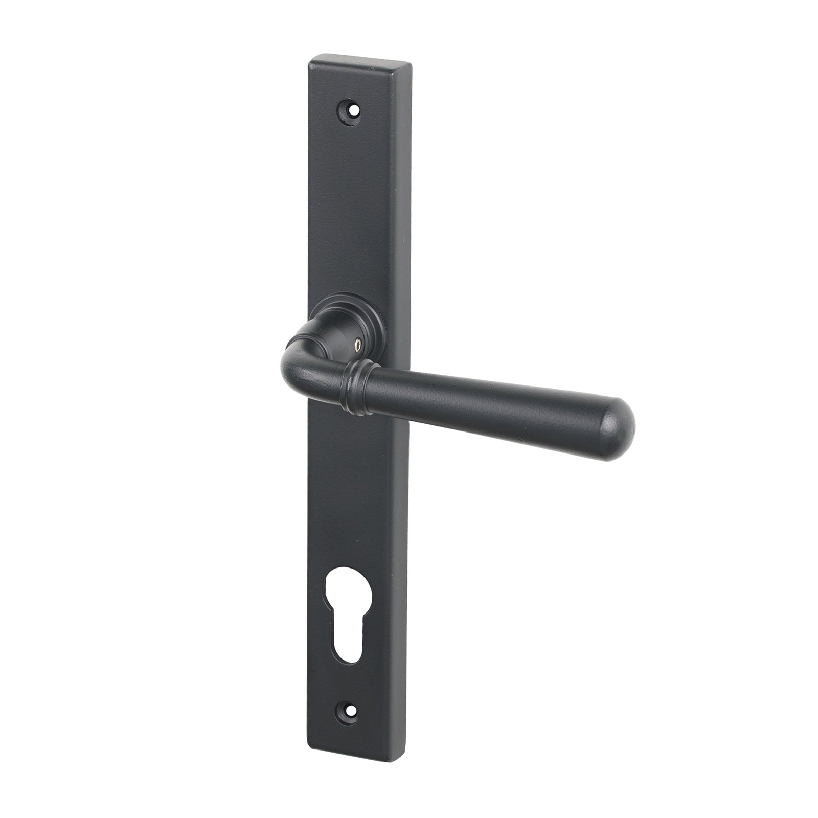 SHOW Matt Black Latch Newbury Slimline Multipoint Door Handle