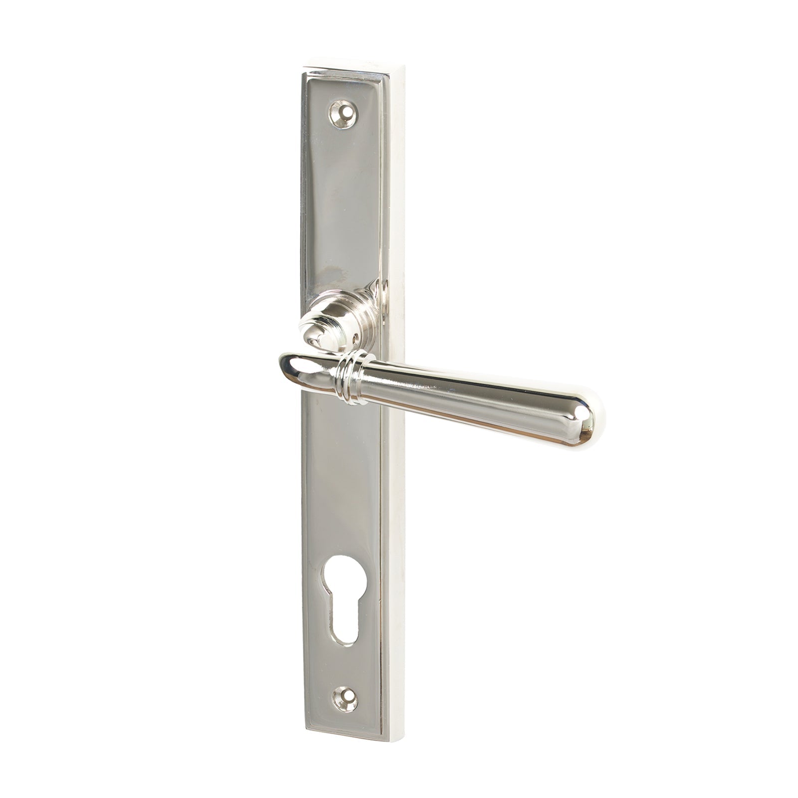 Polished Nickel Latch Newbury Slimline Multipoint Door Handle