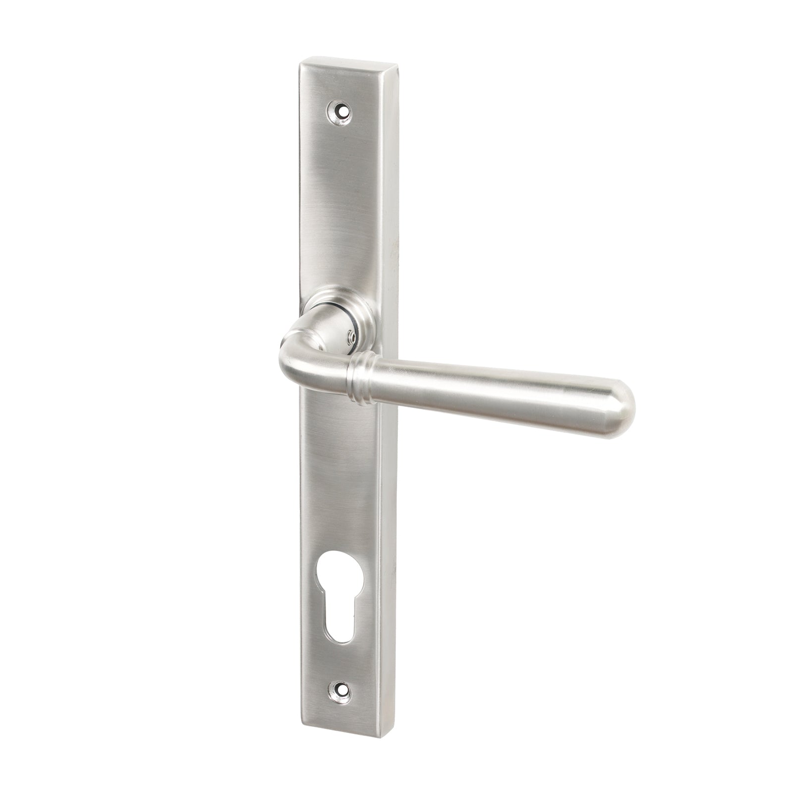 SHOW Satin Marine Latch Newbury Slimline Multipoint Door Handle