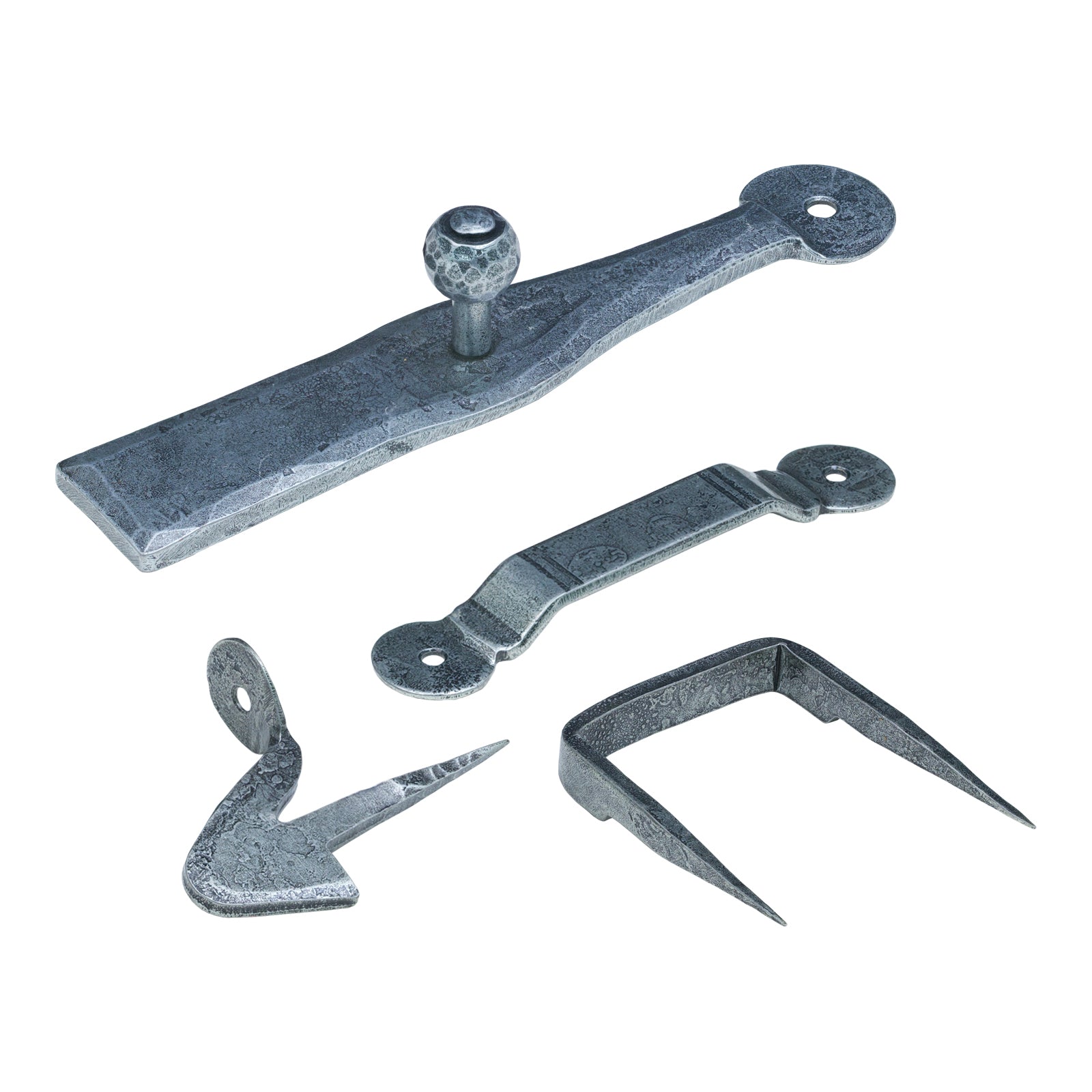 Image of Pewter Traditional Latch Set