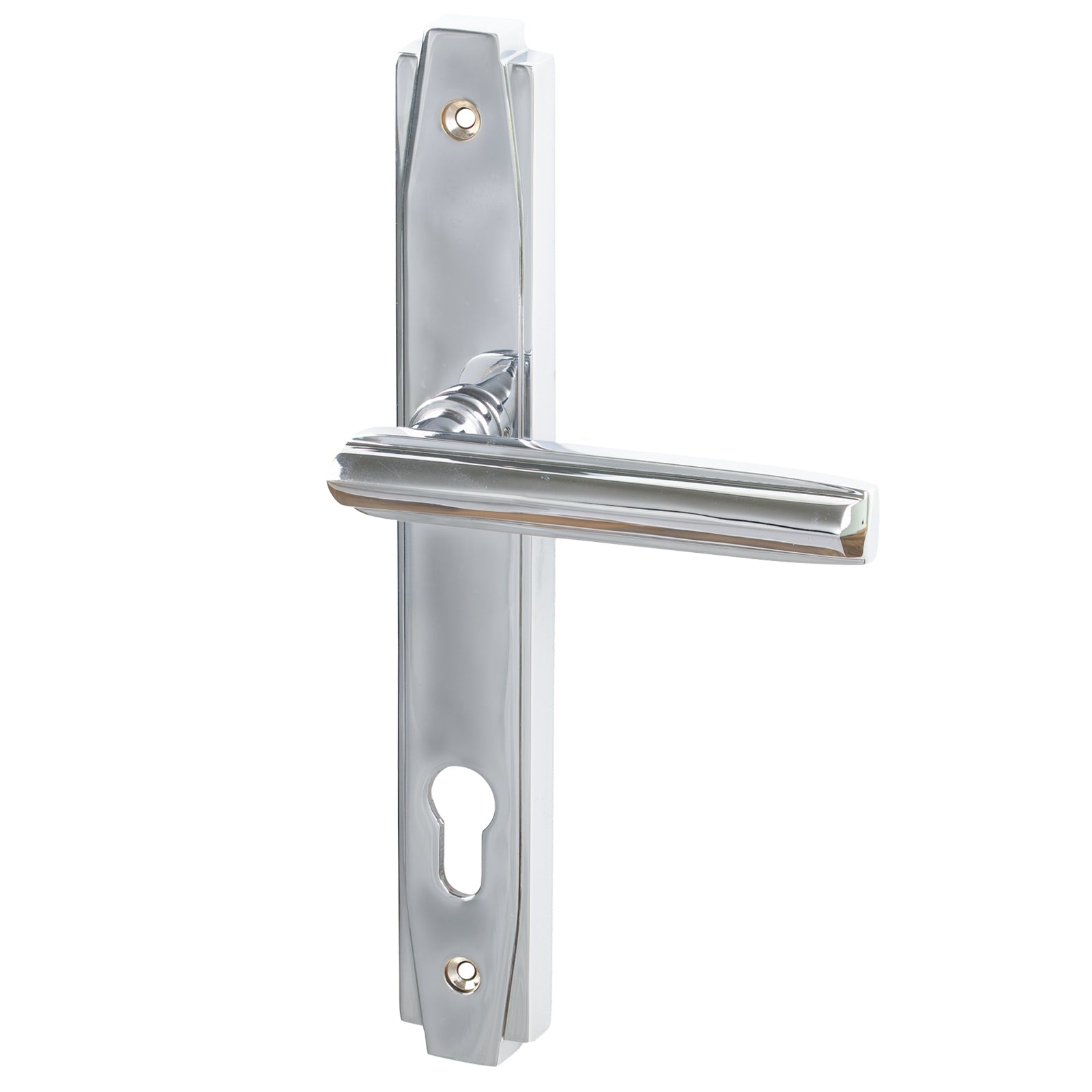 SHOW Polished Chrome Art Deco Multipoint Door Handle