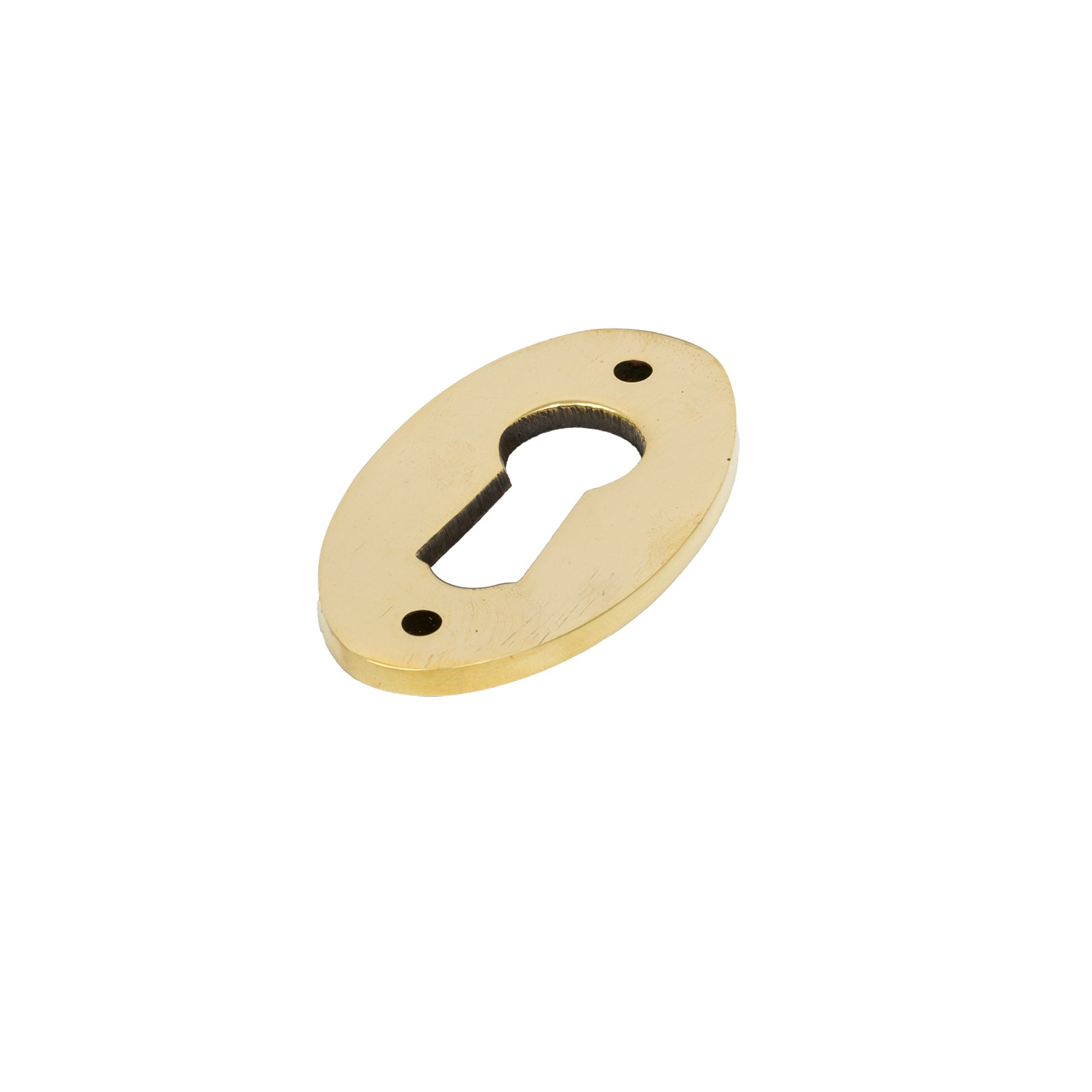 Aged Brass BSU Oval Escutcheon