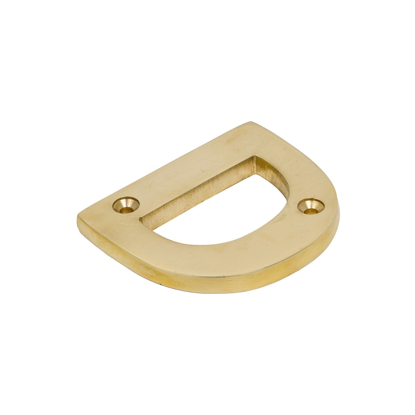 SHOW Image of Polished Brass Front Door Letter D