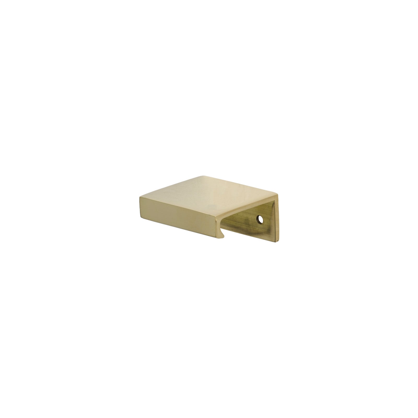 50mm Polished Brass Plain Edge Pull