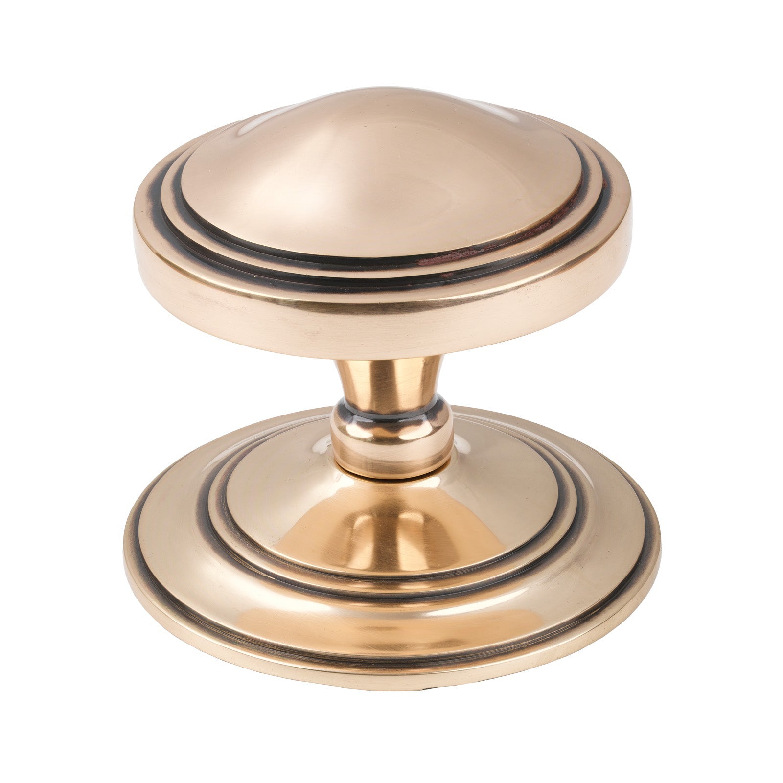 Polished Bronze Art Deco Centre Door Knob