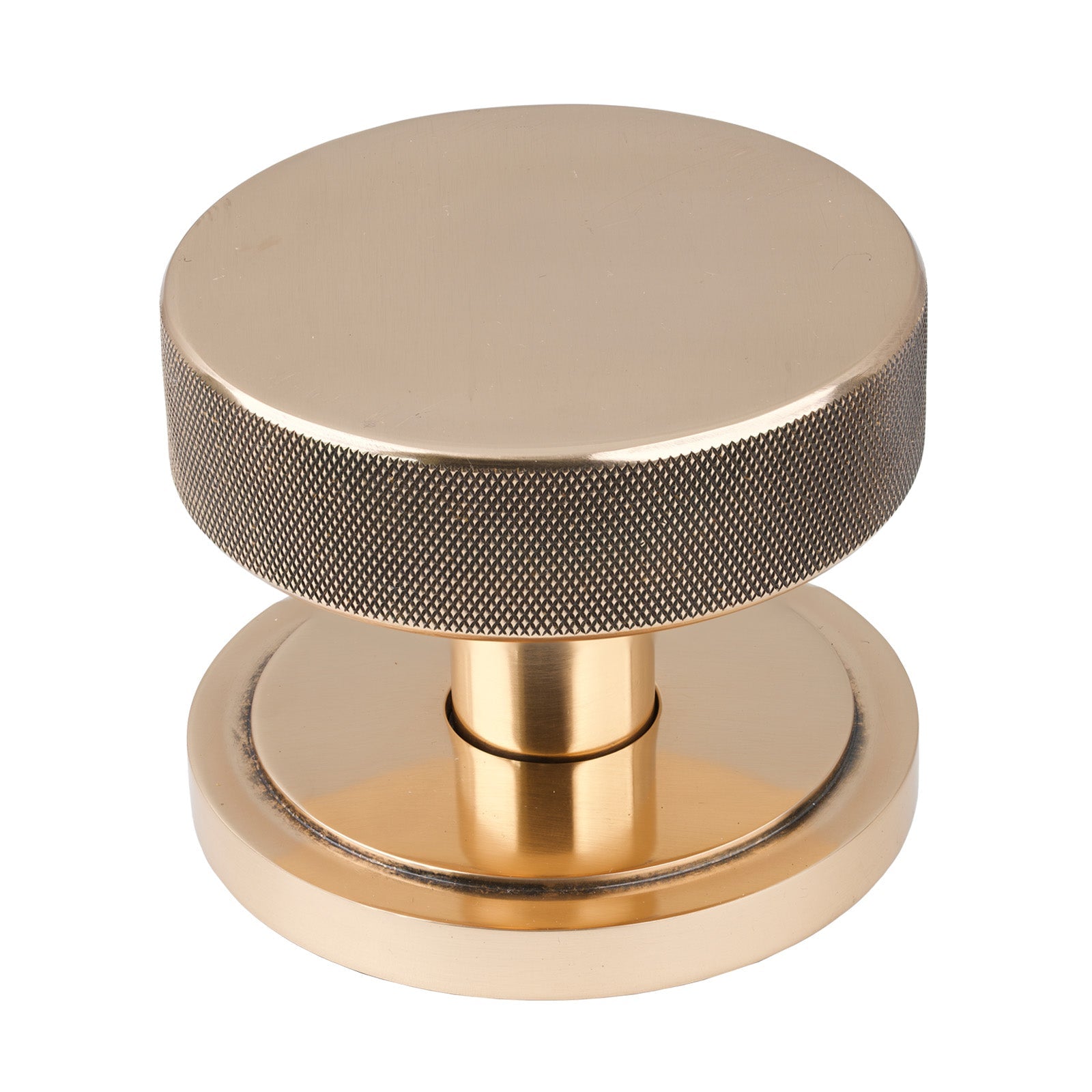 Polished Bronze Art Deco Brompton Centre Door Knob