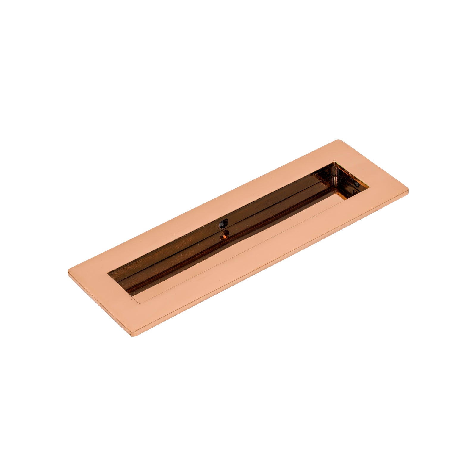 175mm Polished Bronze Plain Rectangular Flush Pull 