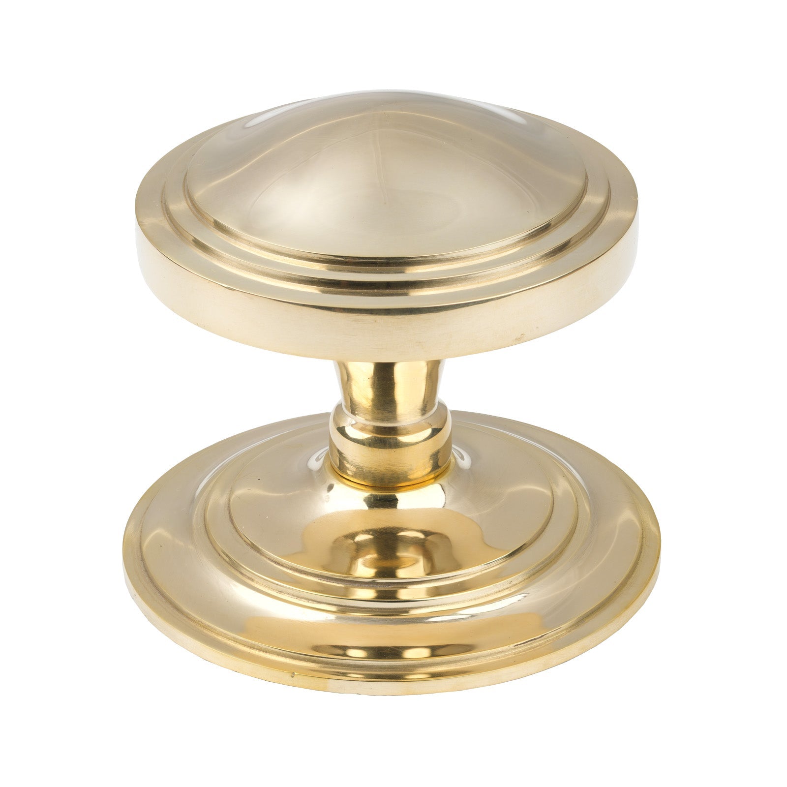 Polished Brass Art Deco Centre Door Knob