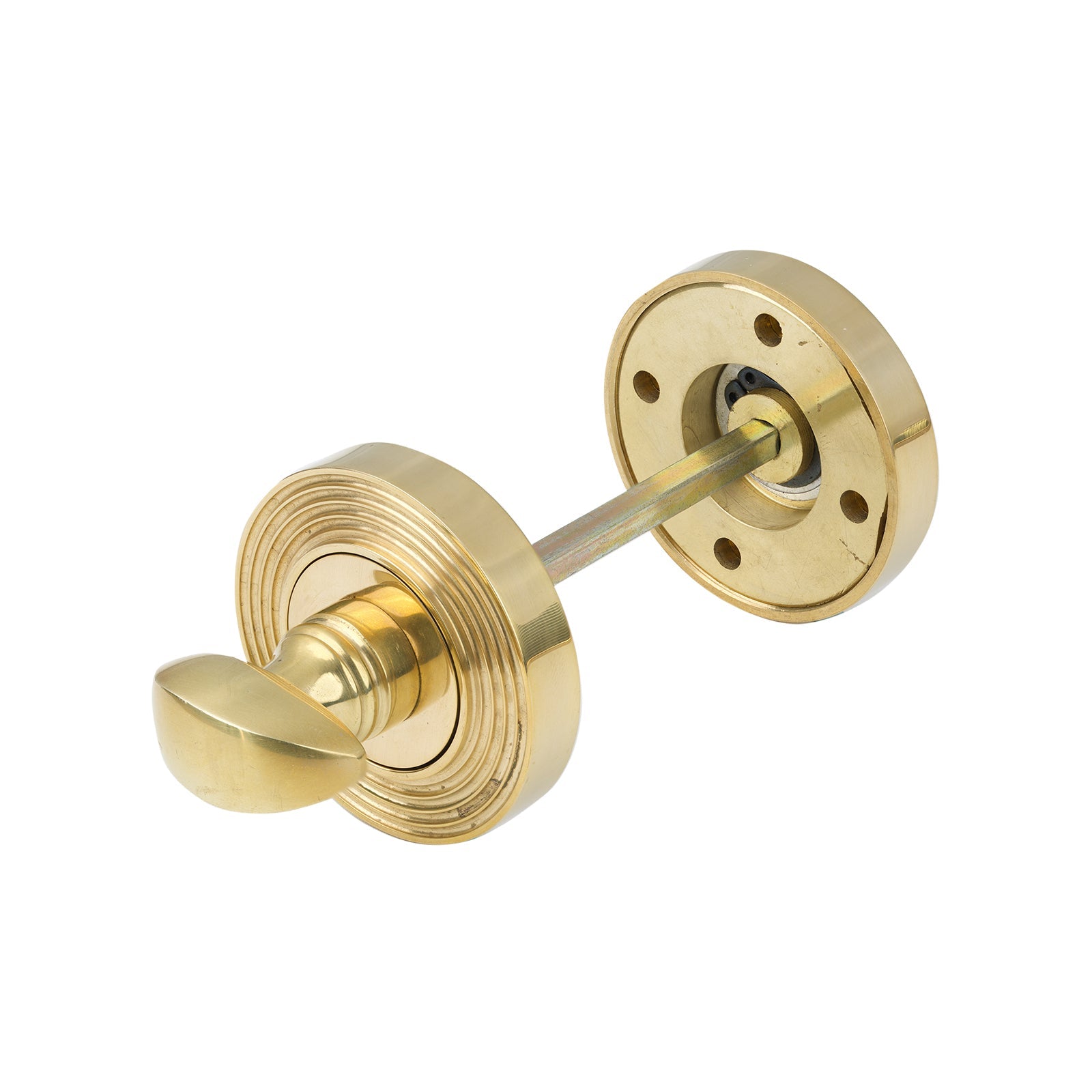 Polished Brass Beehive Round Thumbturn