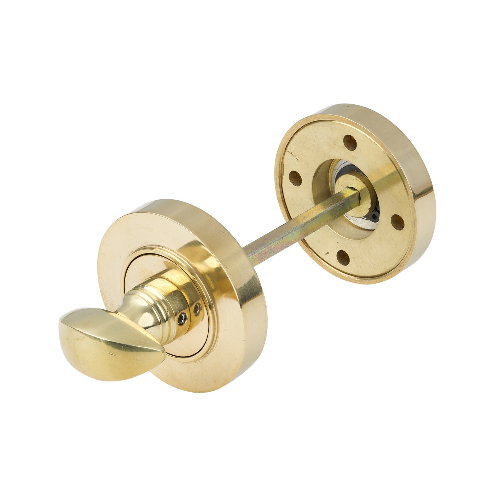 Polished Brass Plain Round Thumbturn