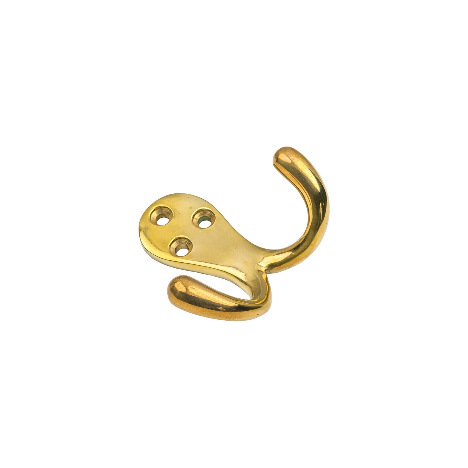 Polished Brass Celtic Double Robe Hook