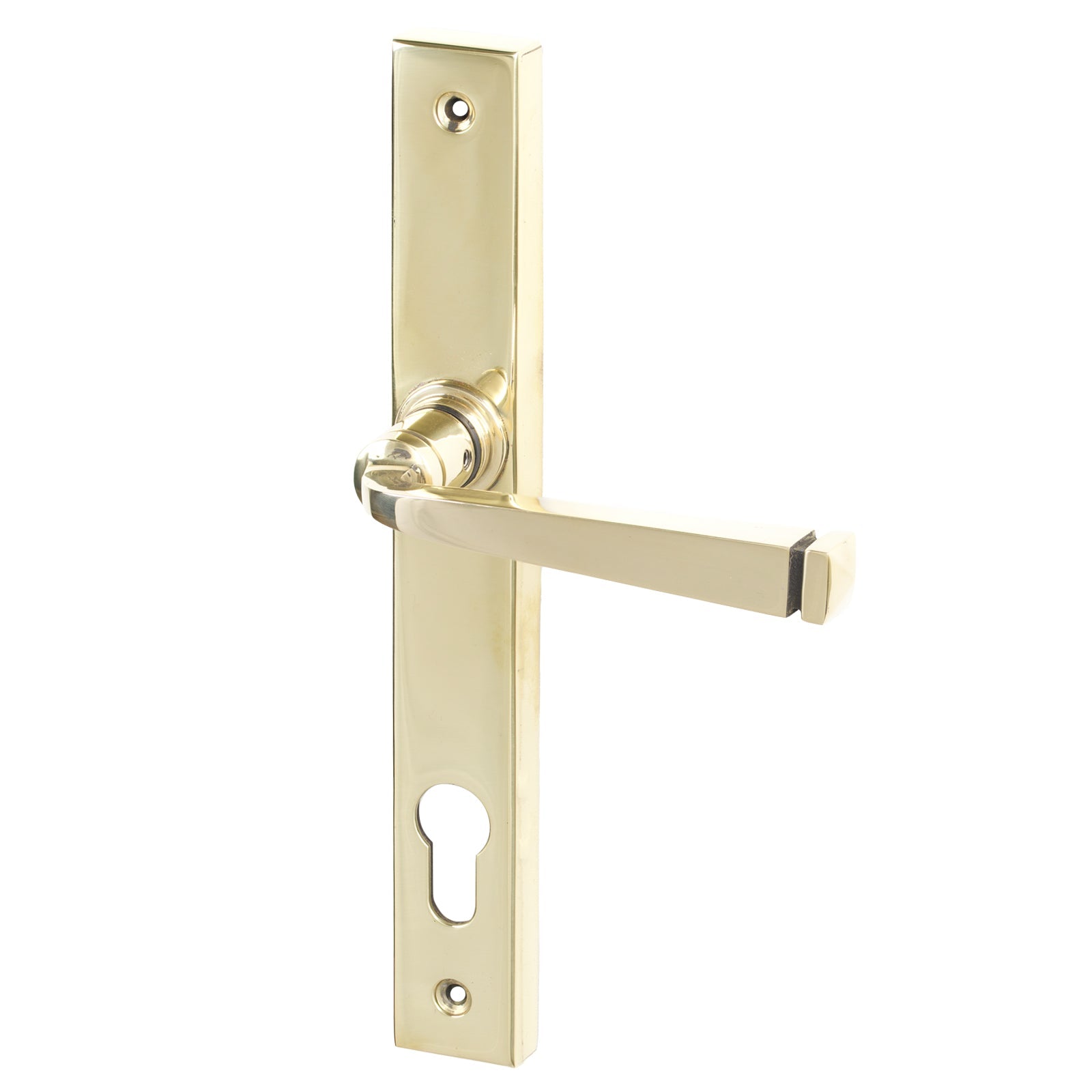 Polished Brass Lock Avon Slimline Multipoint Door Handle