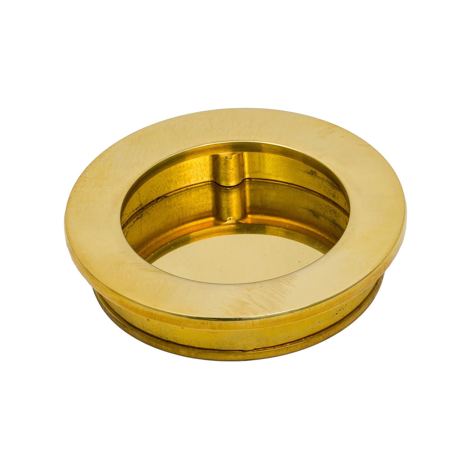 Polished Brass Plain Round Pull 