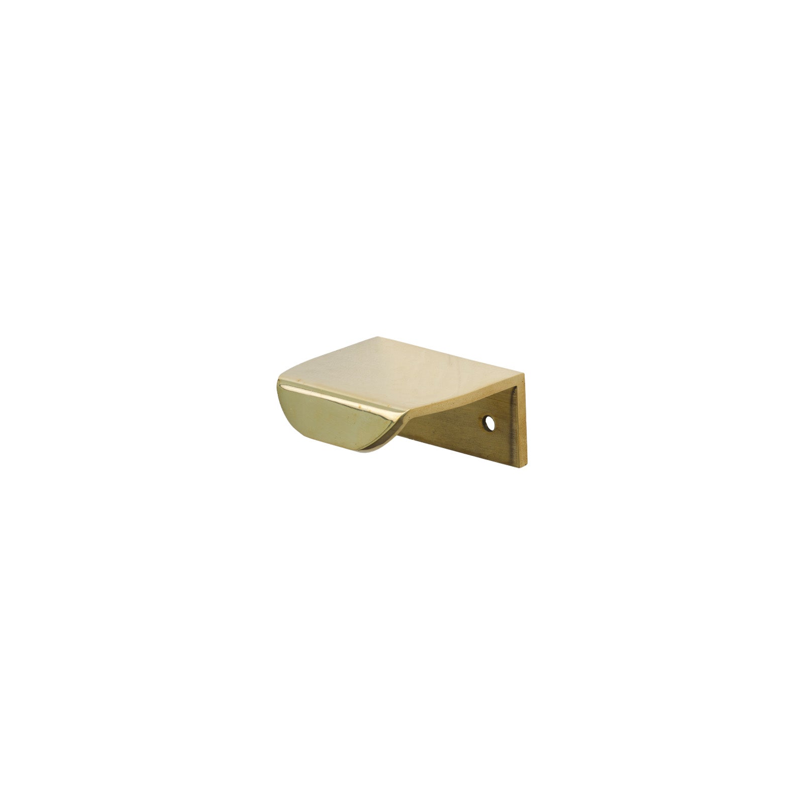 50mm Polished Brass Moore Edge Pull