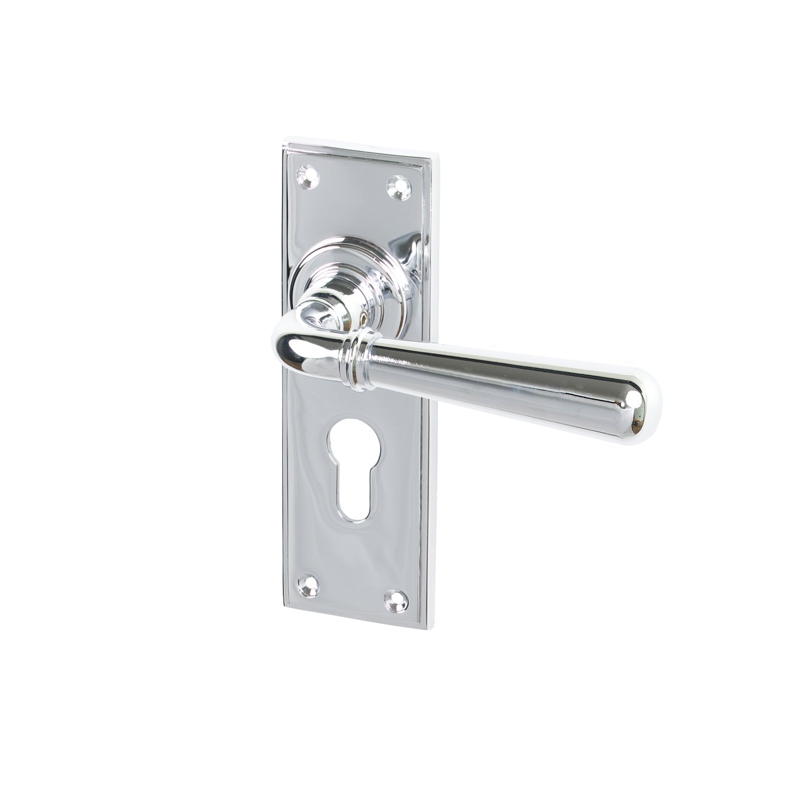 Polished Chrome Euro Newbury Lever Handles