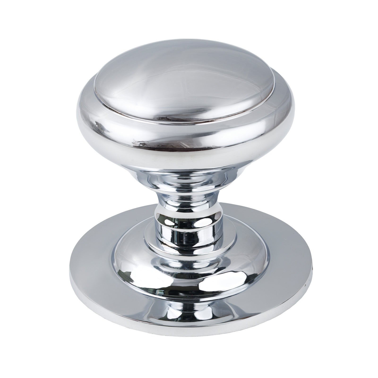 Polished Chrome Round Centre Door Knob