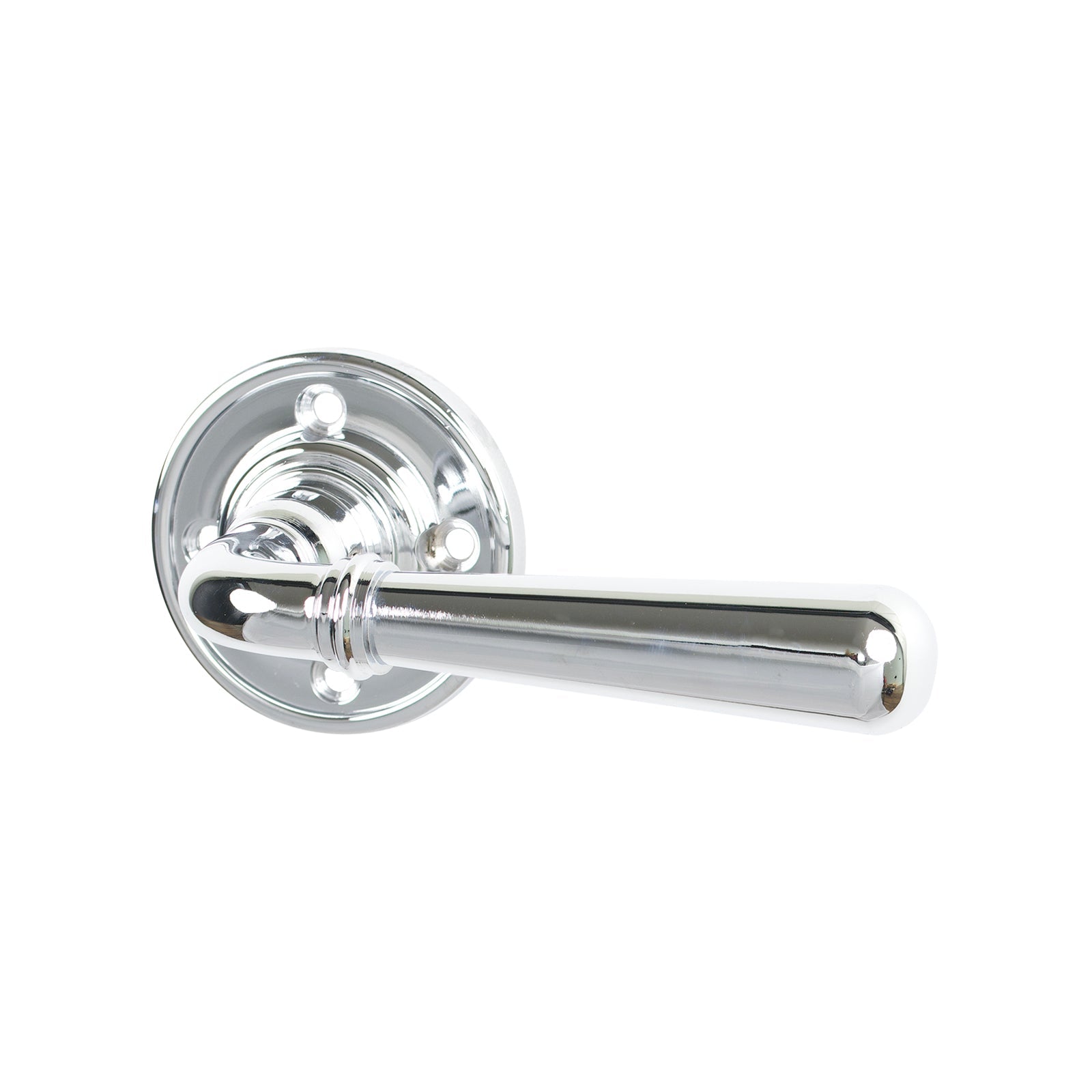 Polished Chrome Newbury Lever on Rose Handles