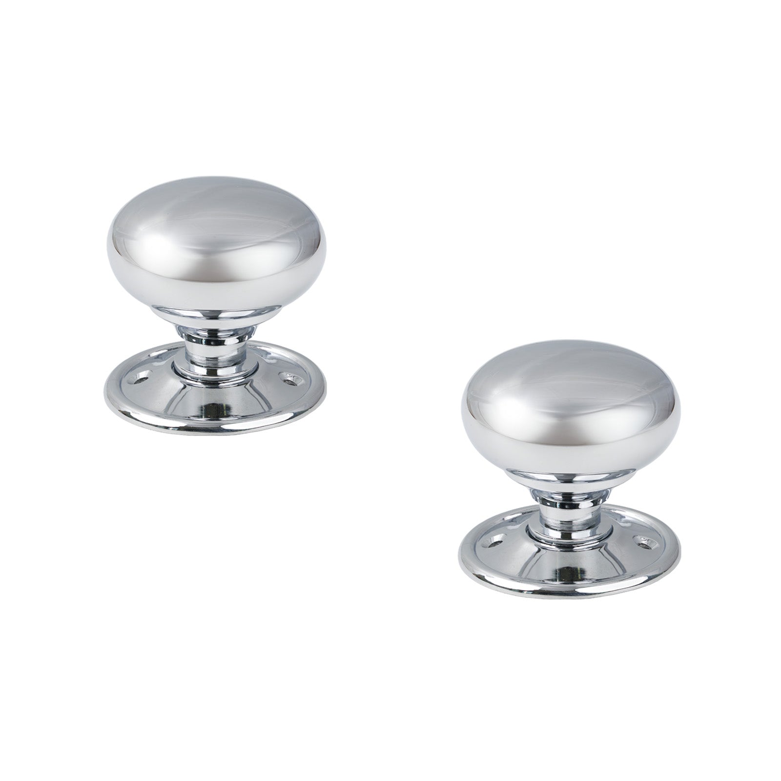 SHOW Polished Chrome Mushroom Mortice Knobs