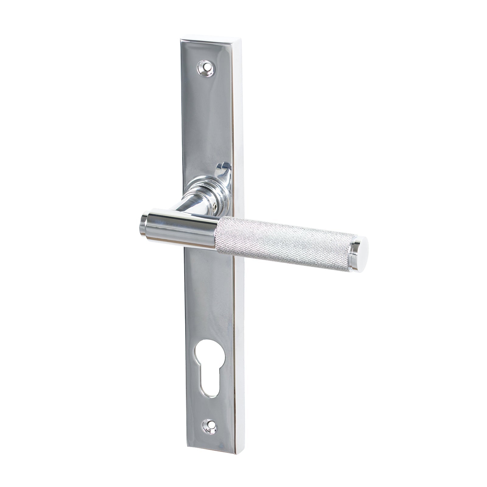 SHOW Polished Chrome Brompton Slimline Multipoint Door Handle