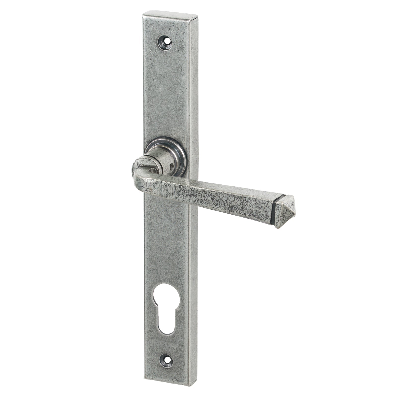 SHOW Pewter Patina Lock Avon Slimline Multipoint Door Handle