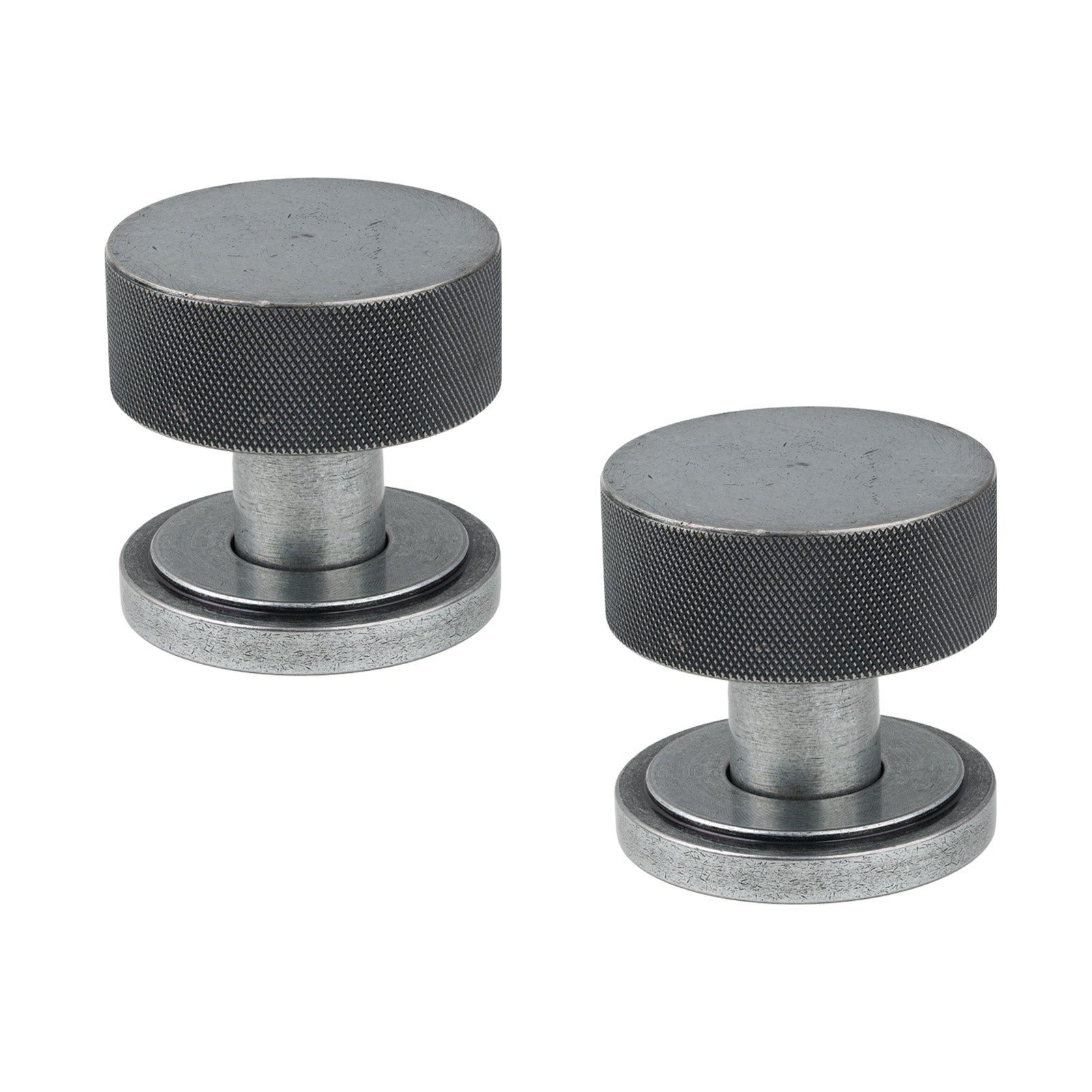 SHOW Pewter Art Deco Brompton Mortice Knobs